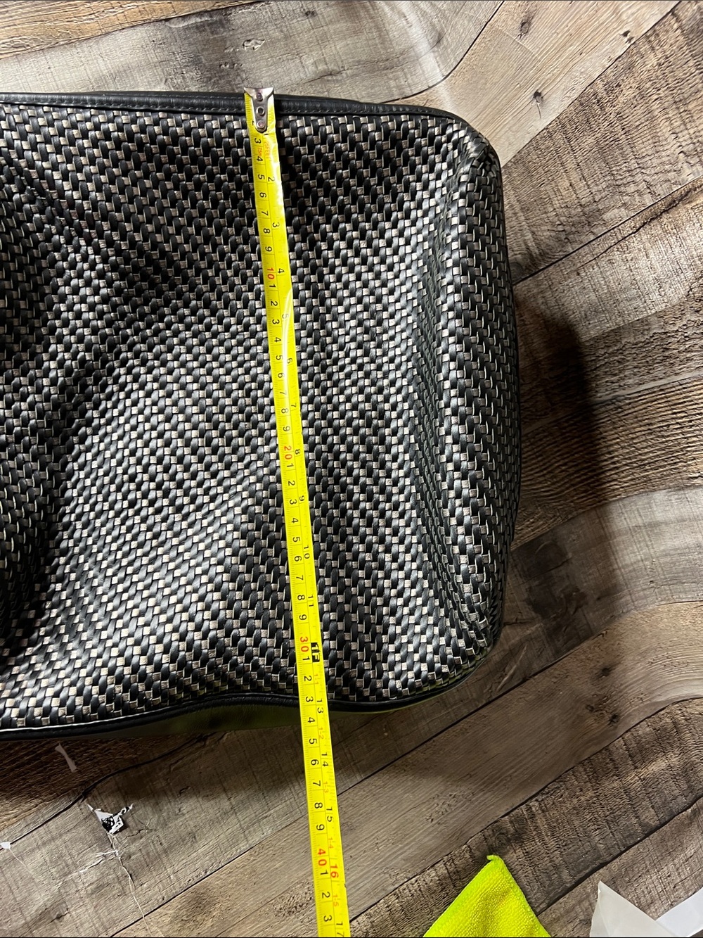 Coach Park Avery Woven Black Woven Shoulder Hobo Bag - Picture 10 of 10